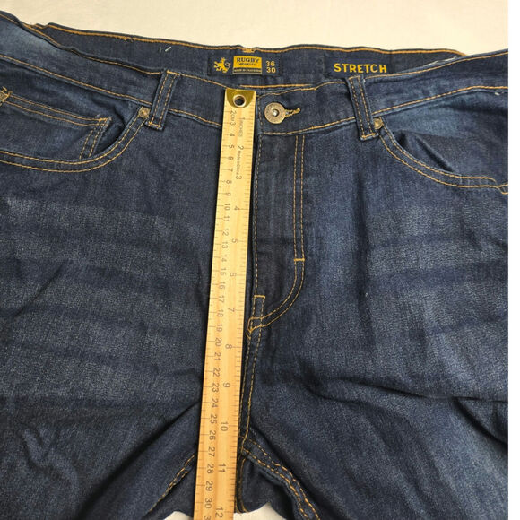Rugby University‎ Jeans Men 36 x 30 Straight Stretch Blue Denim - Picture 8 of 10